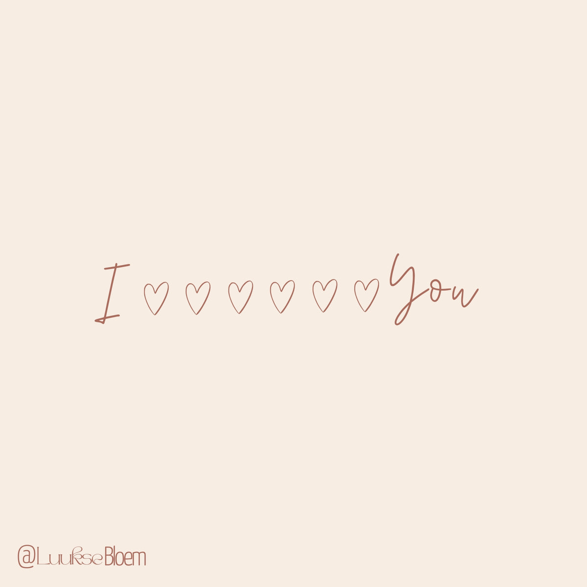 'I love you'